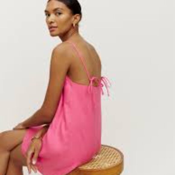 Reformation Aubree Linen Dress - Picture 2 of 5